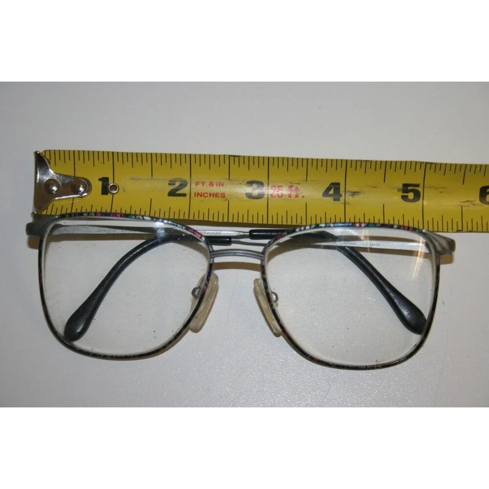 Vintage TITANIUM Colorful 54/16 135MM Giorgio Women's Eyeglasses RARE Japan